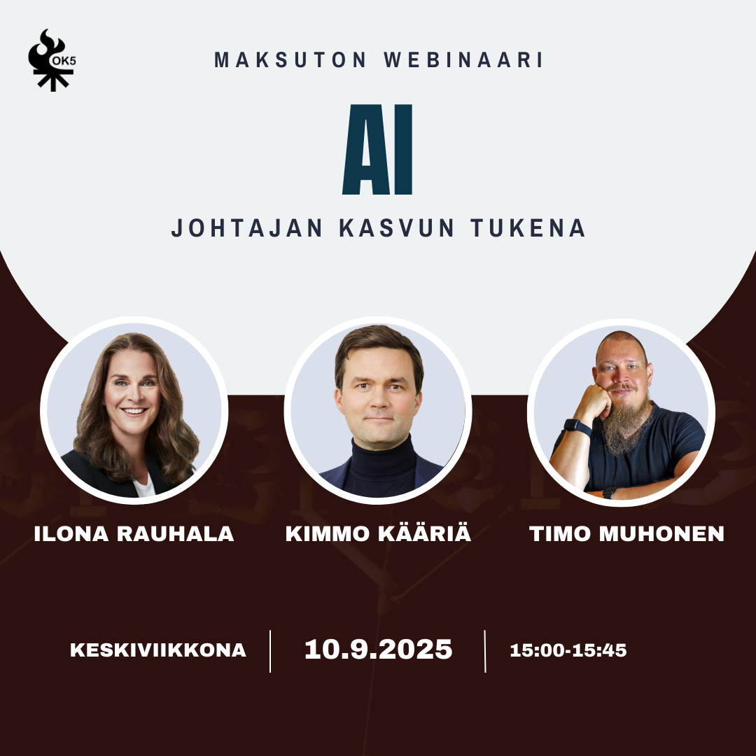 Webinaari: AI johtajan kasvun tukena
